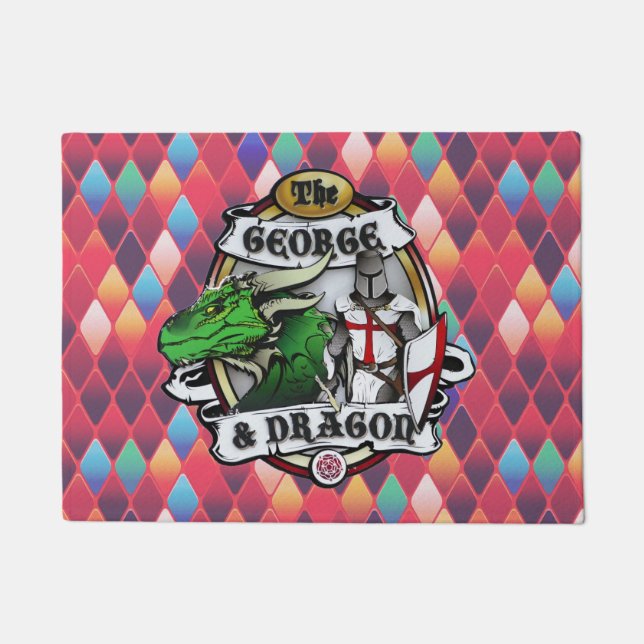 Die Türmatte von George und Dragon (Vorderseite)