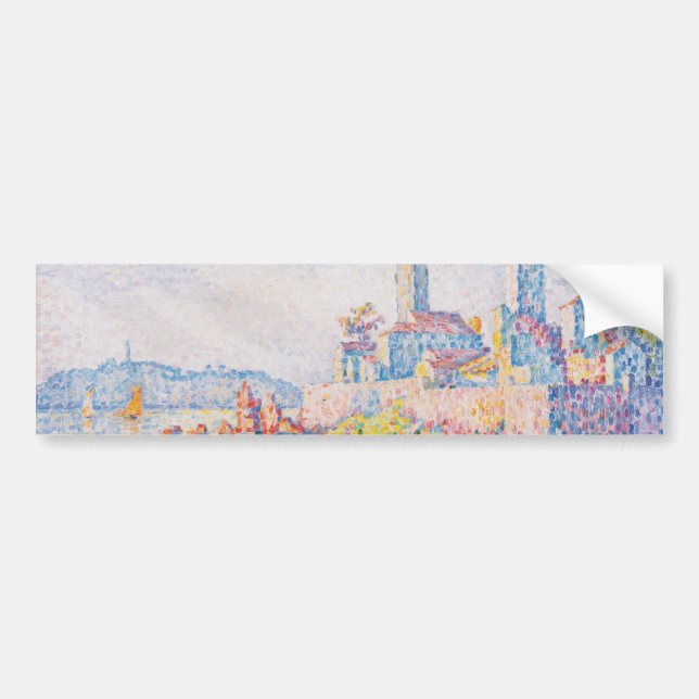 Die Türme von Antibes (von Paul Signac) Autoaufkleber (Vorne)
