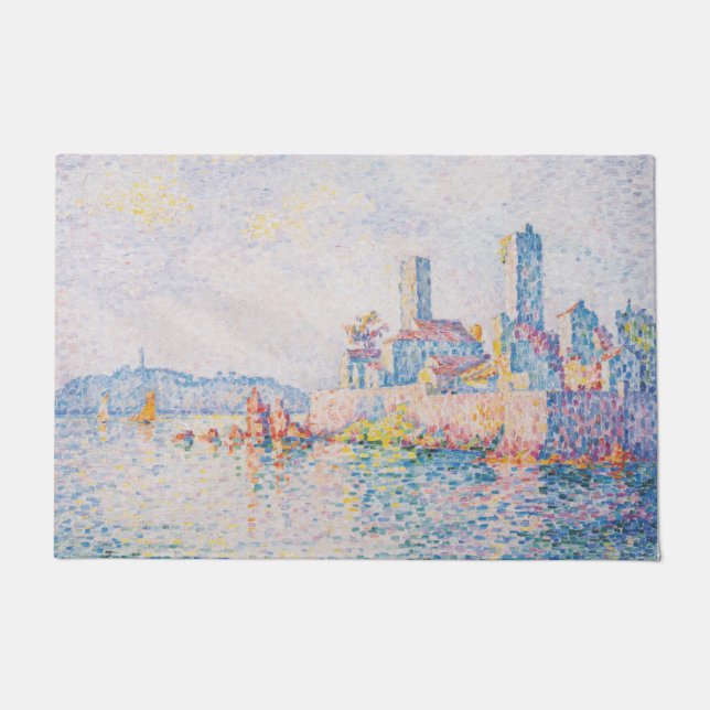 Die Türme von Antibes (von Paul Signac) Fußmatte (Vorderseite)
