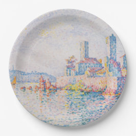 Die Türme von Antibes (von Paul Signac) Pappteller