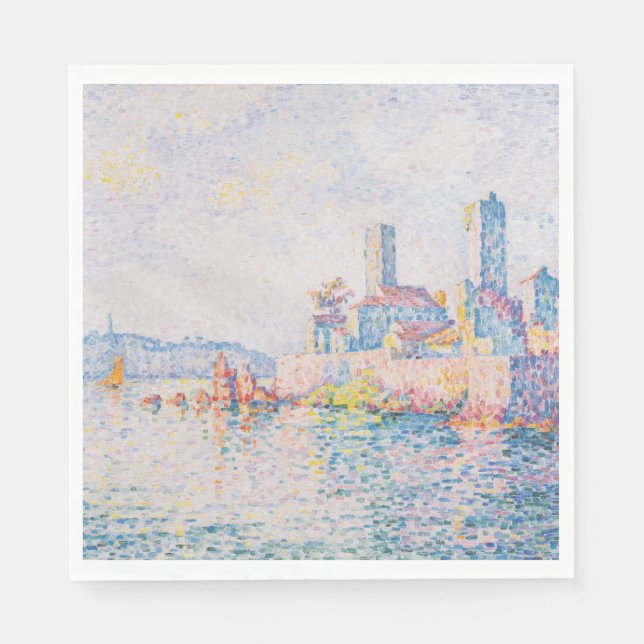 Die Türme von Antibes (von Paul Signac) Serviette (Vorderseite)