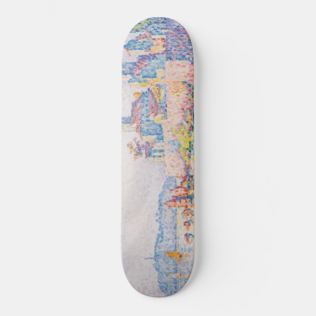 Die Türme von Antibes (von Paul Signac) Skateboard (Vorderseite)