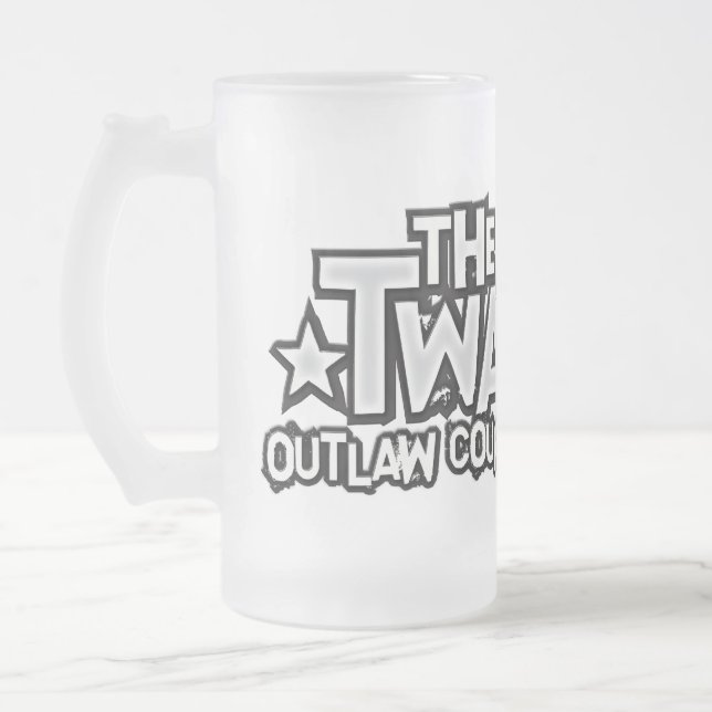 Die Twains Logo-mattierte Tasse! Mattglas Bierglas (Links)