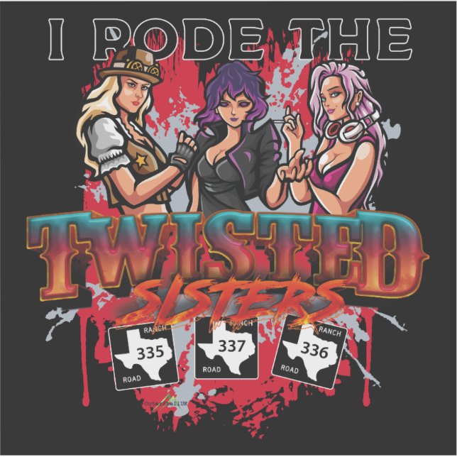 Die Twisted Sisters Texas USA 03 Aufkleber (Vorderseite)