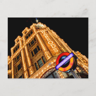 Die U-Bahn bei Harrods Postkarte