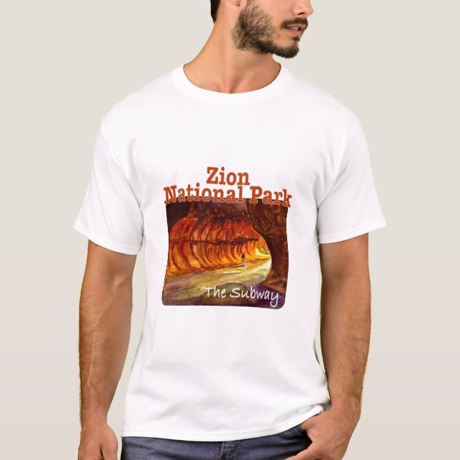 Die U-Bahn, der Zion-Nationalpark T-Shirt (Vorderseite)
