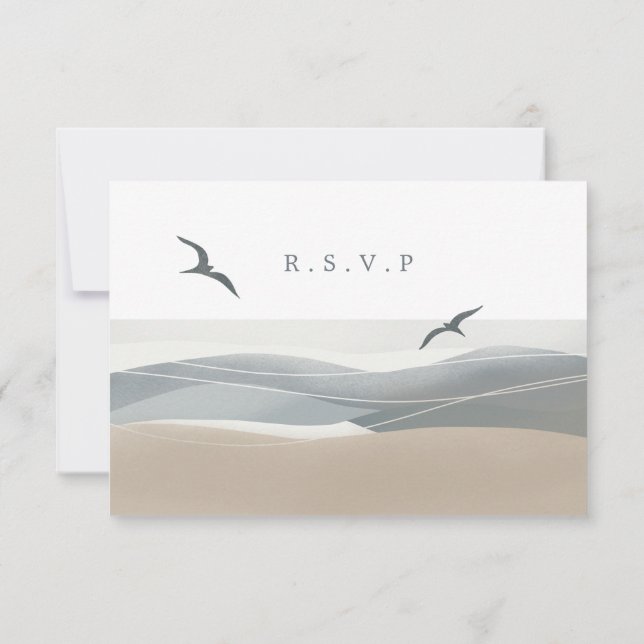 Die UAWG am Strand RSVP Karte (Rückseite)