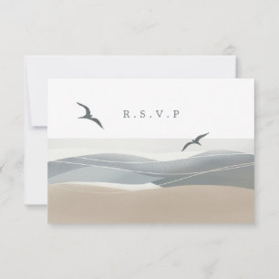 Die UAWG am Strand RSVP Karte