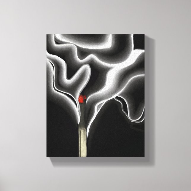 Die Übereinstimmung | Zeitgenössisches Rauch Moder Leinwanddruck (Vorderseite)