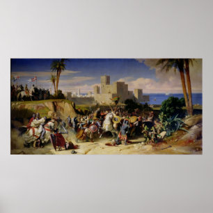 Die Übernahme Beiruts durch die Kreuzfahrer Poster