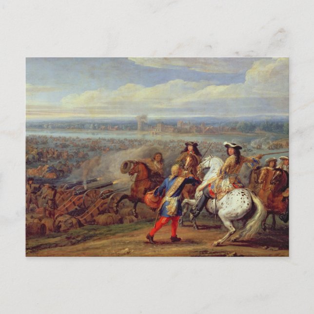 Die Überquerung des Rheins, 12. Juni 1672 (Öl auf Postkarte (Vorderseite)
