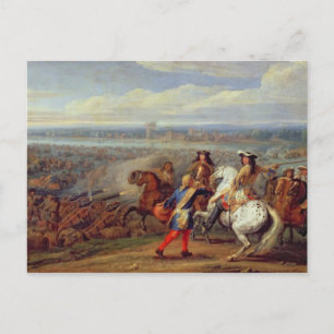 Die Überquerung des Rheins, 12. Juni 1672 (Öl auf Postkarte