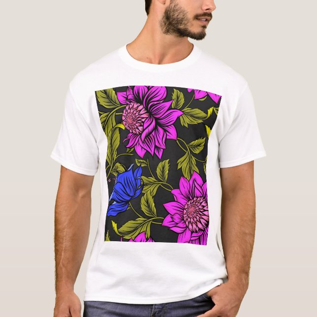 Die Überraschung der Blumen T-Shirt (Vorderseite)
