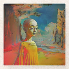 Die Überraschung Glasuntersetzer