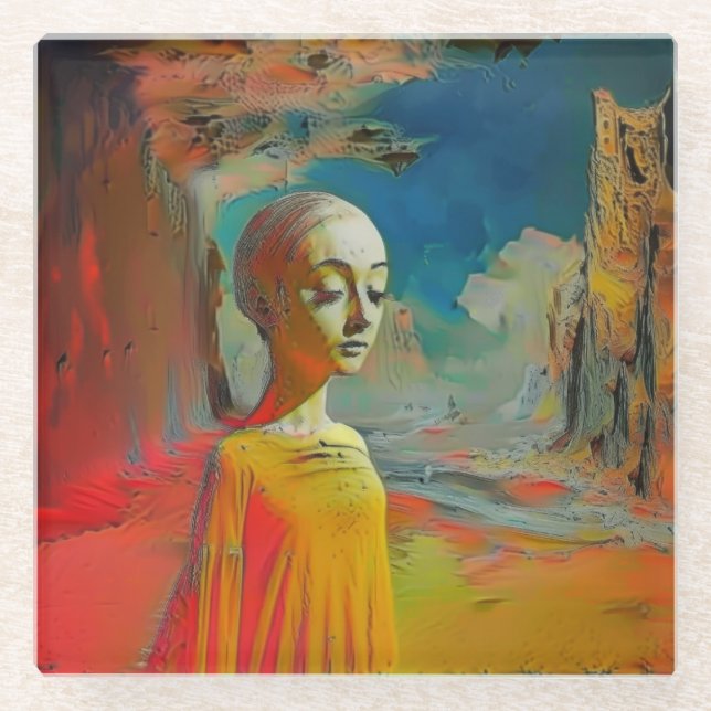 Die Überraschung Glasuntersetzer (Vorderseite)