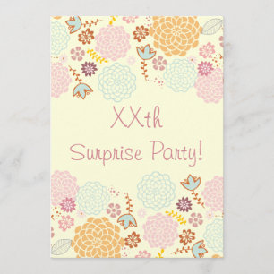 Die Überraschungs-Geburtstags-Party-extravagantes Einladung