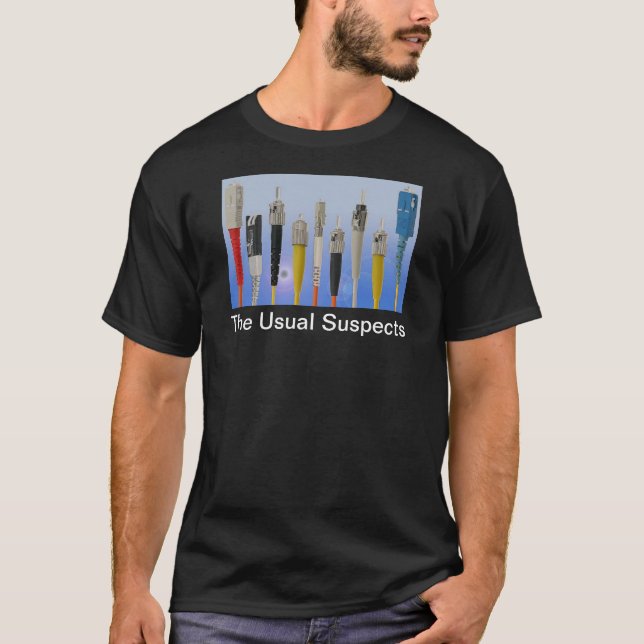 Die üblichen Verdächtigen (Glasfaser) T-Shirt (Vorderseite)