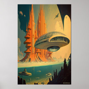 Die Ufer von Omega Poster (Mit Zeichenbrett-Log)