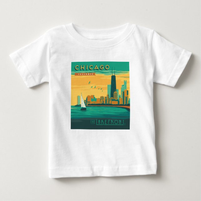 Die Uferpromenade | Chicago, Illinois Baby T-shirt (Vorderseite)