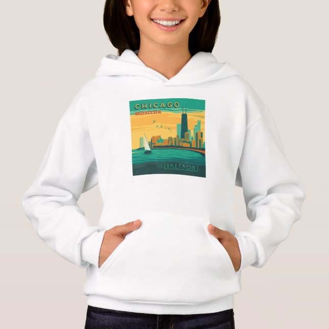 Die Uferpromenade | Chicago, Illinois Hoodie (Vorderseite)