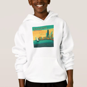 Die Uferpromenade   Chicago, Illinois Hoodie