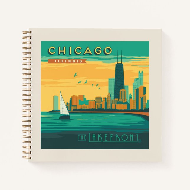 Die Uferpromenade | Chicago, Illinois Notizbuch (Vorderseite)