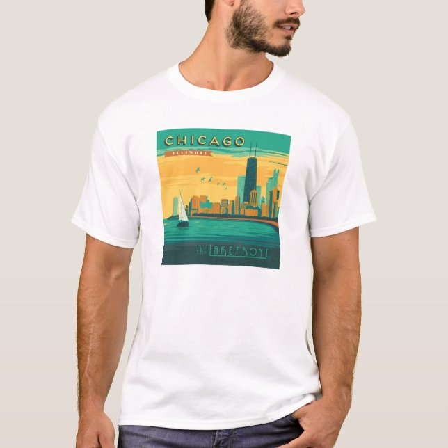 Die Uferpromenade | Chicago, Illinois T-Shirt (Vorderseite)