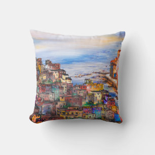 Die Uferpromenade in Neapelitaly,naples,napoli,Sta Kissen