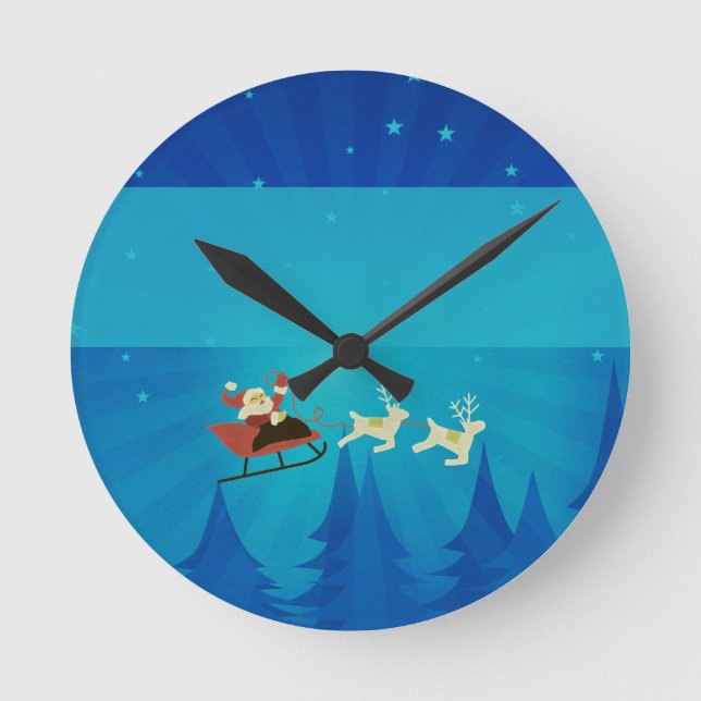 Die Uhr der Santa Winter-Szene (Vorderseite)