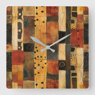 Die Uhr für afrikanische Stammesmuster