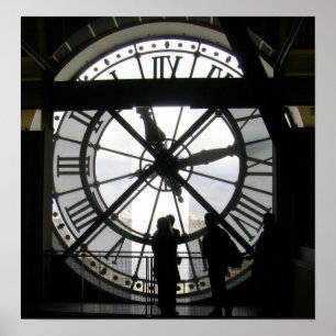 Die Uhr im Museo d'Orsay Poster