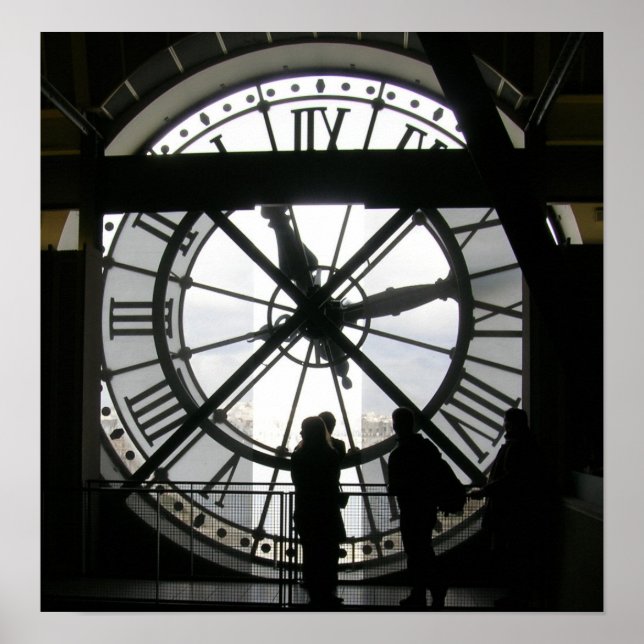 Die Uhr im Museo d'Orsay Poster (Vorne)