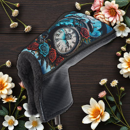 Die Uhr im Nebel der Unendlichkeit. Golf Headcover