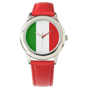 Die Uhr Italien-Kindes - die Flagge von Italien