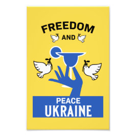 Die Ukraine beendet Krieg und Frieden Fotodruck