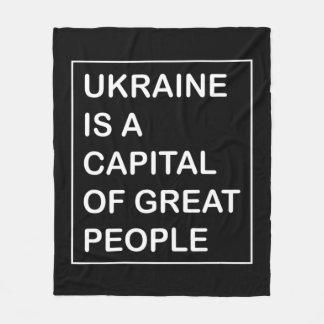 Die Ukraine ist eine Hauptstadt des großen Volkes  Fleecedecke
