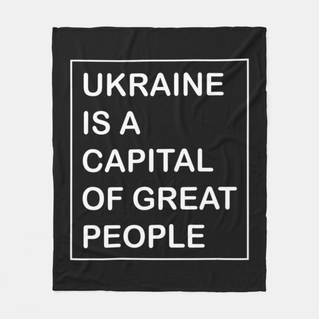 Die Ukraine ist eine Hauptstadt des großen Volkes  Fleecedecke (Vorderseite)
