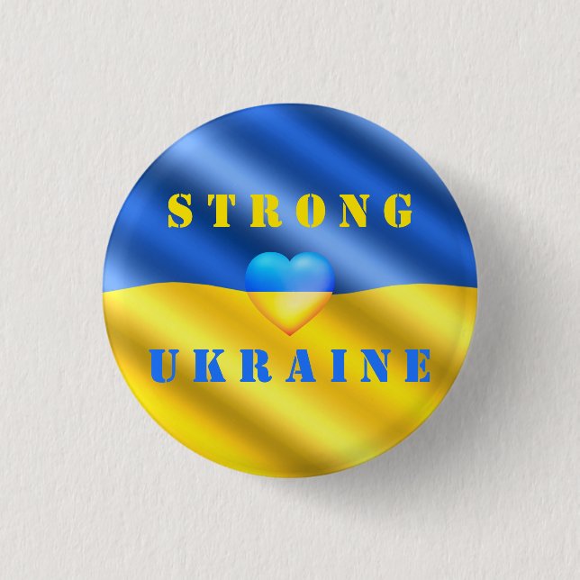 Die ukrainischen Buttons unterstützen die Ukraine  (Vorderseite)