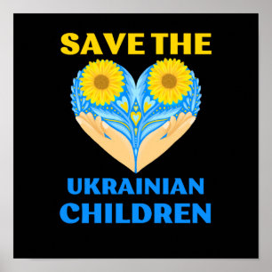 Die ukrainischen Kinder gerettet Poster