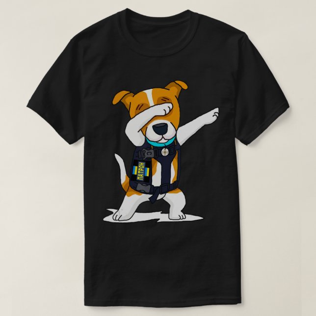 Die ukrainischen Streitkräfte, die den Hundeschütz T-Shirt (Design vorne)