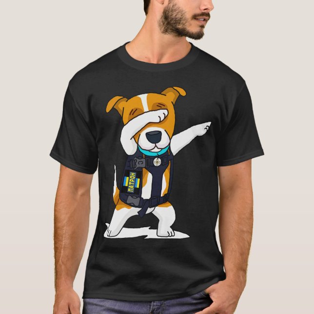 Die ukrainischen Streitkräfte, die den Hundeschütz T-Shirt (Vorderseite)