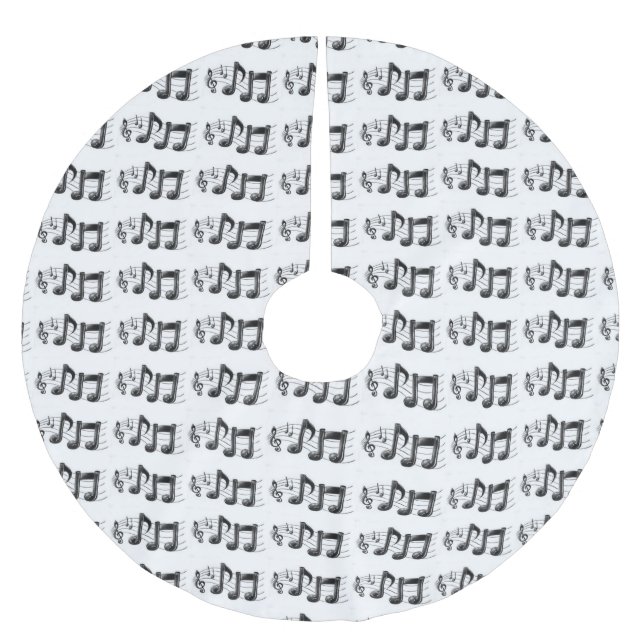 DIE ULTIMATE MUSICAL NOTES TREIBHAUT POLYESTER WEIHNACHTSBAUMDECKE (Vorderseite)