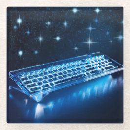 Die ultimative, beleuchtete Tastatur Glasuntersetzer