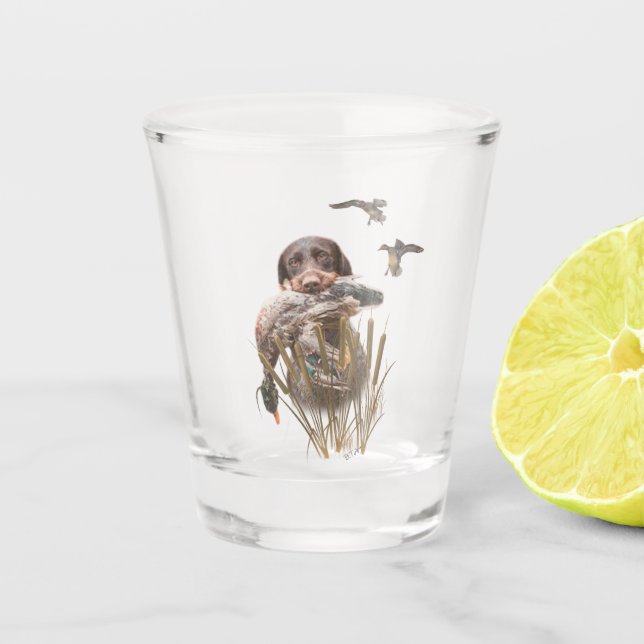 Die ultimative Entenjagd Schnapsglas (Vorderseite)