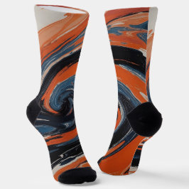 Die Umarmung von Feuer und Wasser Socken