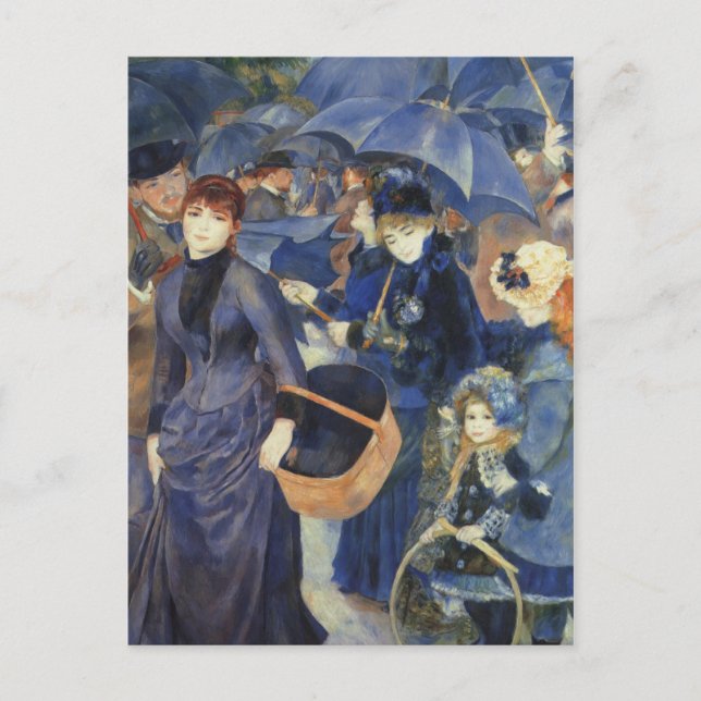 Die Umbrellas von Renoir Postkarte (Vorderseite)