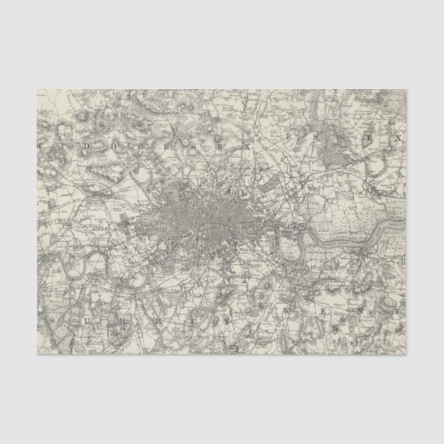 Die Umgebung von London Seidenpapier (Vorderseite)