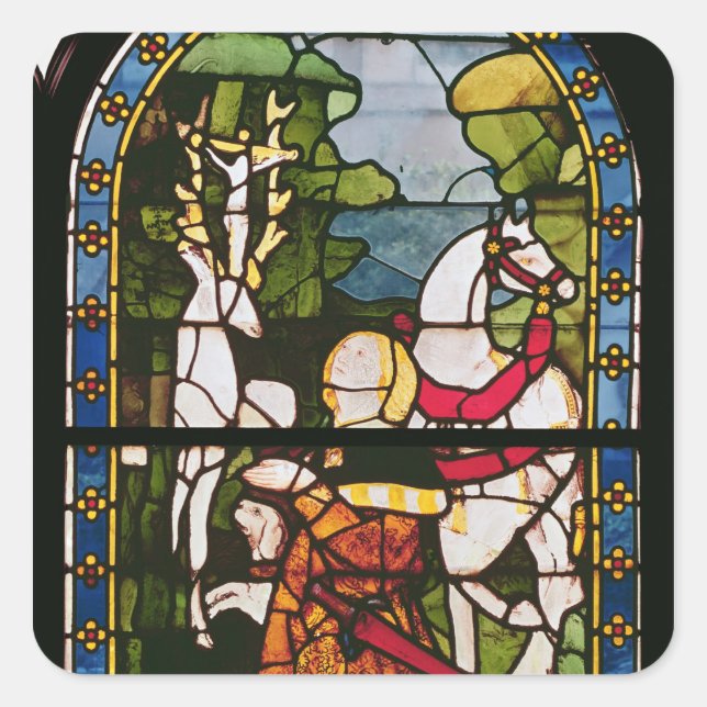 Die Umgestaltung des St. Eustace Quadratischer Aufkleber (Vorderseite)