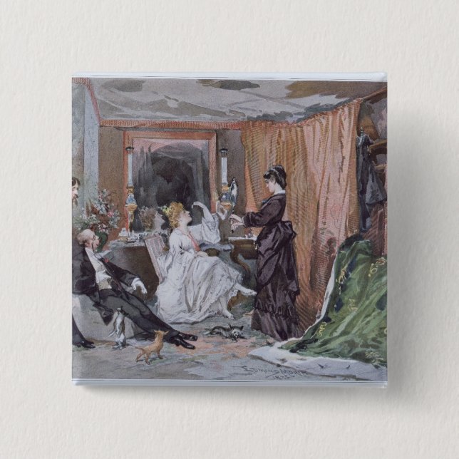 Die Umkleidekabine von Hortense Schneider Button (Vorderseite)