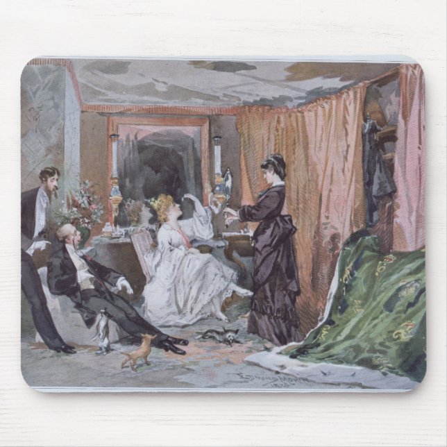 Die Umkleidekabine von Hortense Schneider Mousepad (Vorne)